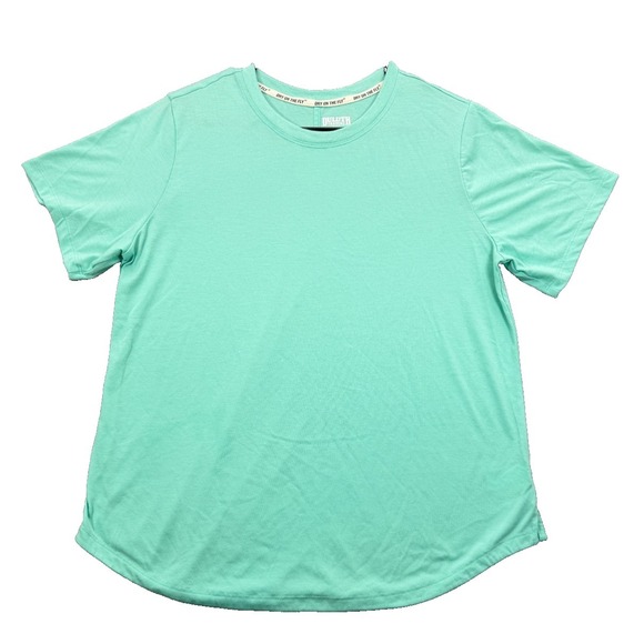 Duluth Pack Tops - Duluth Trading Co Dry On The Fly Womens Medium Mint Green Short Sleeve T-Shirt